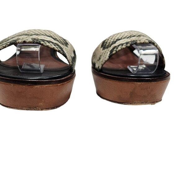 Cole Haan Womens Leather & Snakeskin‎ Wedge Sandals Size 6.5B - Picture 3 of 14